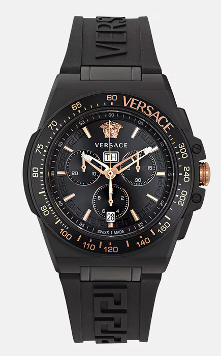 Review Fake Versace Greca Extreme Chrono Watch PVE7H003-P0023 luxury watch